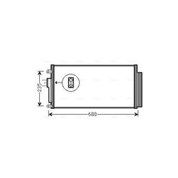 Kondenzátor klimatizácie AVA QUALITY COOLING FTA5386D