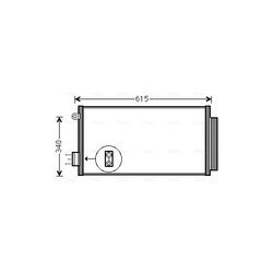 Kondenzátor klimatizácie AVA QUALITY COOLING FTA5412D