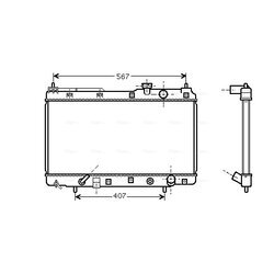 Chladič motora AVA QUALITY COOLING HD2104