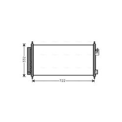 Kondenzátor klimatizácie AVA QUALITY COOLING HD5248D