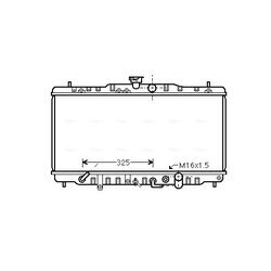 Chladič motora AVA QUALITY COOLING HDA2063