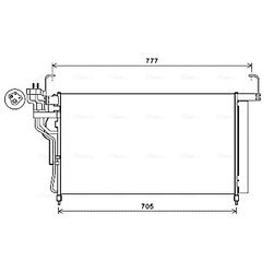 Kondenzátor klimatizácie AVA QUALITY COOLING HY5347D