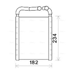 Výmenník tepla vnútorného kúrenia AVA QUALITY COOLING HY6356