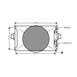 Chladič motora AVA QUALITY COOLING IV2035