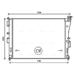 Chladič motora AVA QUALITY COOLING KA2269