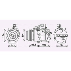 Kompresor klimatizácie AVA QUALITY COOLING KAK285