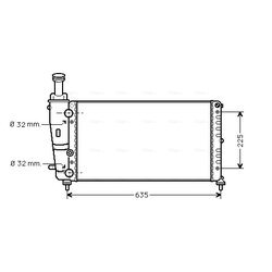 Chladič motora AVA QUALITY COOLING LC2067