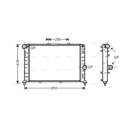 Chladič motora AVA QUALITY COOLING LC2079