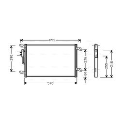 Kondenzátor klimatizácie AVA QUALITY COOLING LC5080