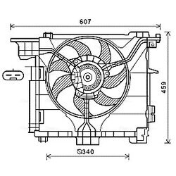 Ventilátor chladenia motora AVA QUALITY COOLING MC7507