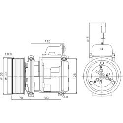 Kompresor klimatizácie AVA QUALITY COOLING MEAK356