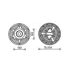 Spojka ventilátora chladenia AVA QUALITY COOLING MEC253