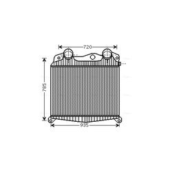 Chladič plniaceho vzduchu AVA QUALITY COOLING MN4017