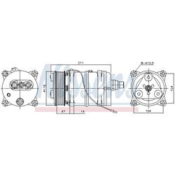 Kompresor klimatizácie AVA QUALITY COOLING MNK164 - obr. 1