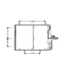 Kondenzátor klimatizácie AVA QUALITY COOLING MS5169