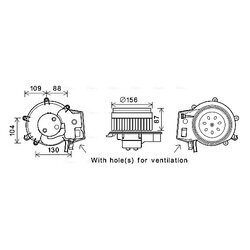 Vnútorný ventilátor AVA QUALITY COOLING MS8625