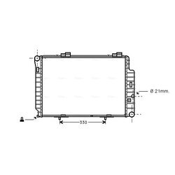 Chladič motora AVA QUALITY COOLING MSA2234