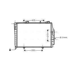 Chladič motora AVA QUALITY COOLING MSA2337