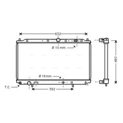 Chladič motora AVA QUALITY COOLING MT2116