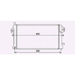 Chladič motora AVA QUALITY COOLING MT2270