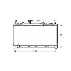 Chladič motora AVA QUALITY COOLING MZ2226