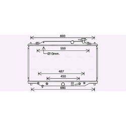 Chladič motora AVA QUALITY COOLING MZ2292