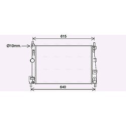 Chladič motora AVA QUALITY COOLING MZ2295