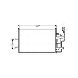 Kondenzátor klimatizácie AVA QUALITY COOLING MZ5184D