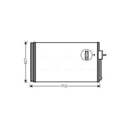 Kondenzátor klimatizácie AVA QUALITY COOLING OL5611D