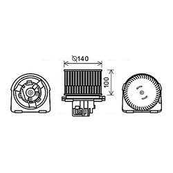 Vnútorný ventilátor AVA QUALITY COOLING OL8617