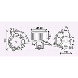 Vnútorný ventilátor AVA QUALITY COOLING OL8689