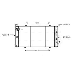 Chladič motora AVA QUALITY COOLING PE2110