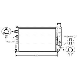 Chladič motora AVA QUALITY COOLING PEA2125