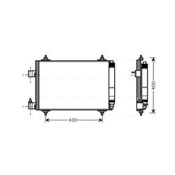 Kondenzátor klimatizácie AVA QUALITY COOLING PEA5286D