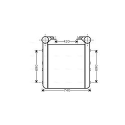 Chladič plniaceho vzduchu AVA QUALITY COOLING RE4048