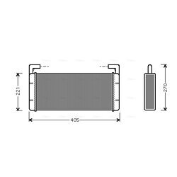 Výmenník tepla vnútorného kúrenia AVA QUALITY COOLING REA6015