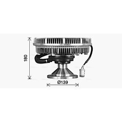 Spojka ventilátora chladenia AVA QUALITY COOLING SCC059