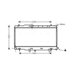 Chladič motora AVA QUALITY COOLING SU2057