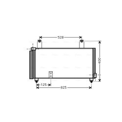 Kondenzátor klimatizácie AVA QUALITY COOLING SZA5081D