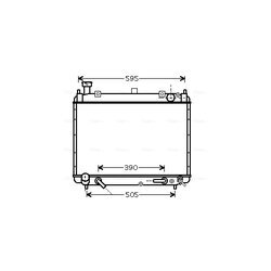 Chladič motora AVA QUALITY COOLING TO2340
