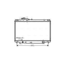 Chladič motora AVA QUALITY COOLING TO2347