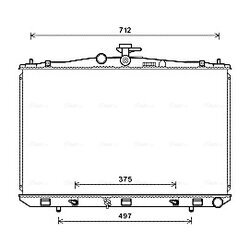 Chladič motora AVA QUALITY COOLING TO2675