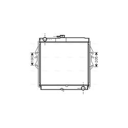 Chladič motora AVA QUALITY COOLING TOA2460