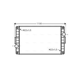 Chladič motora AVA QUALITY COOLING VL2046