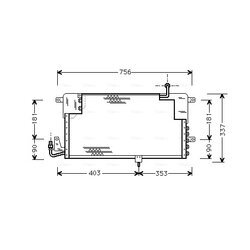 Kondenzátor klimatizácie AVA QUALITY COOLING VN5141