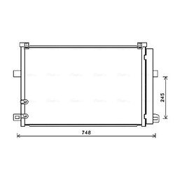 Kondenzátor klimatizácie AVA QUALITY COOLING VN5369D