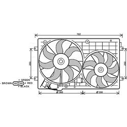 Ventilátor chladenia motora AVA QUALITY COOLING VN7528