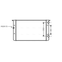 Chladič motora AVA QUALITY COOLING VNA2104