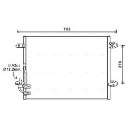 Kondenzátor klimatizácie AVA QUALITY COOLING VNA5323