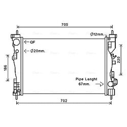 Chladič motora AVA QUALITY COOLING ALA2119